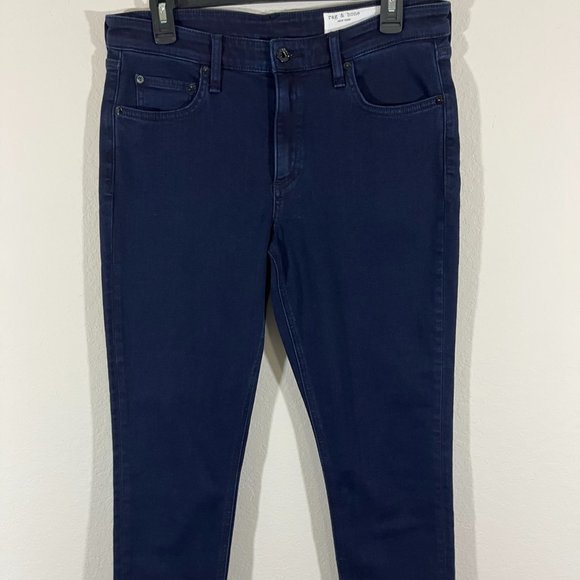 Rag & Bone Cate Mid-Rise Ankle Skinny Jeans Size 31 Dark wash Denim - Picture 4 of 13